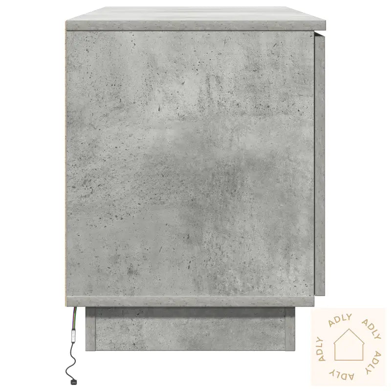 Tv-Skap Betonggrå 100X38X49 Cm Konstruert Tre