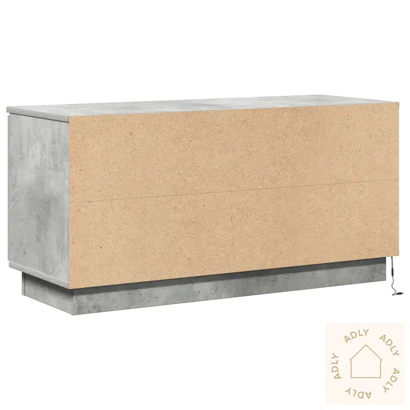 Tv-Skap Betonggrå 100X38X49 Cm Konstruert Tre