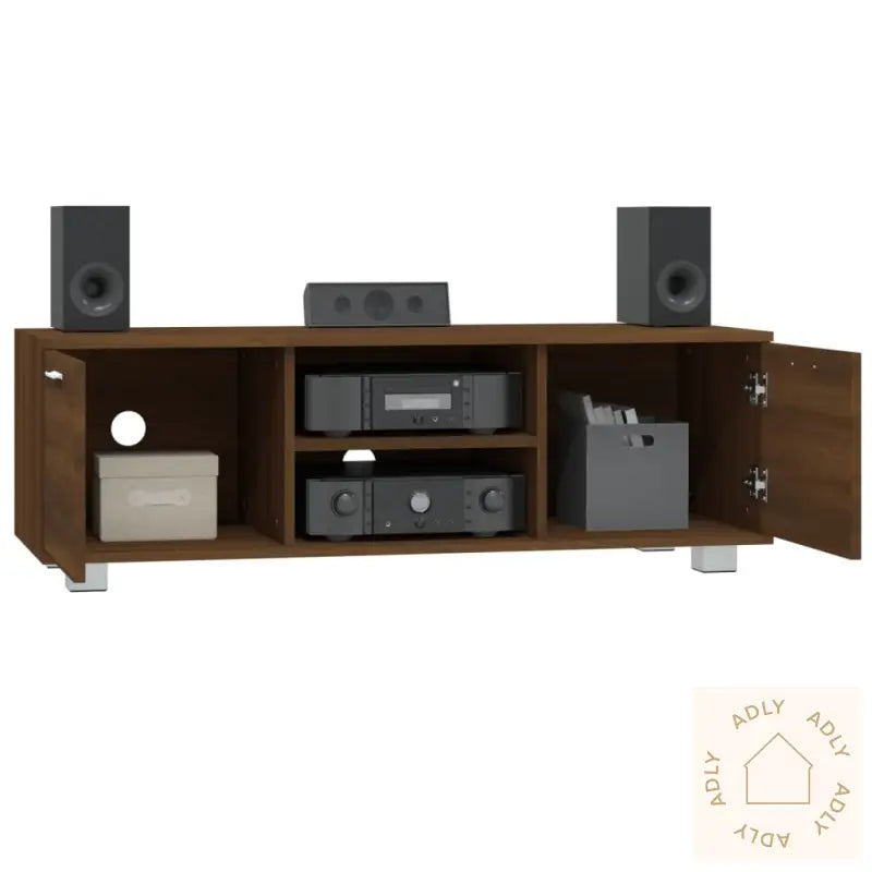 Tv-Benk Sonoma Eik 120X40,5X35 Cm Konstruert Tre