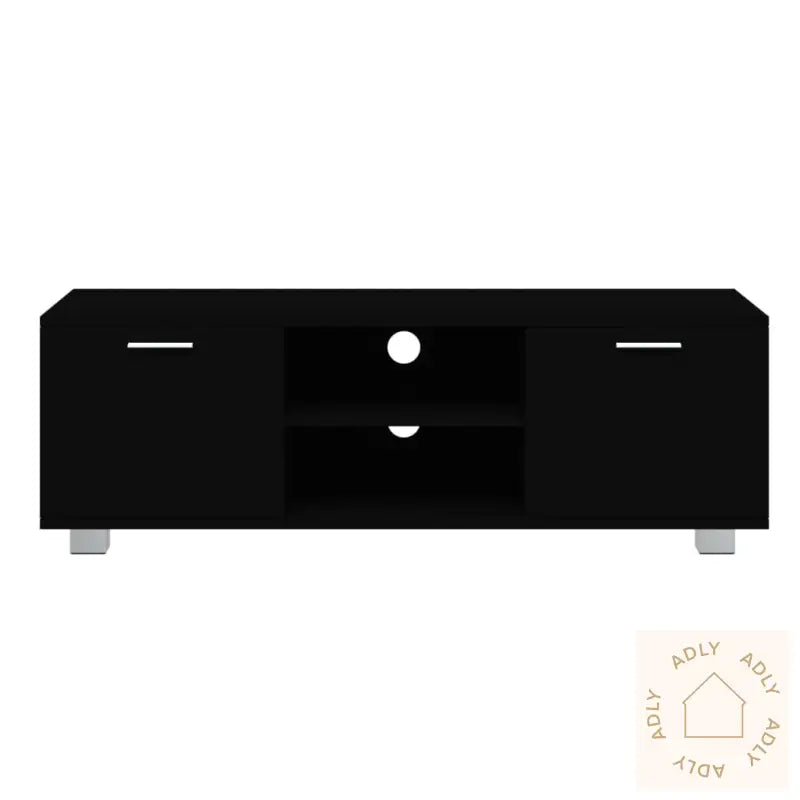 Tv-Benk Svart 120X40,5X35 Cm Konstruert Tre