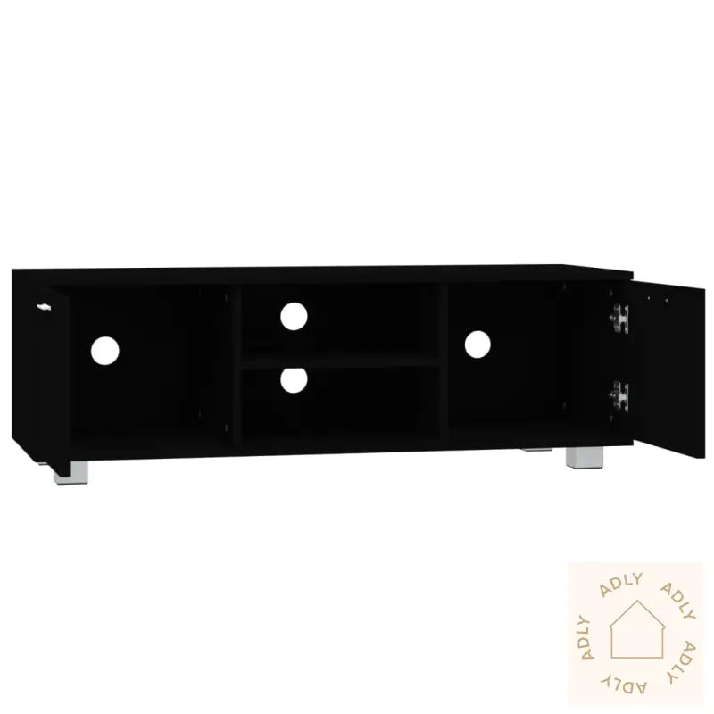 Tv-Benk Svart 120X40,5X35 Cm Konstruert Tre