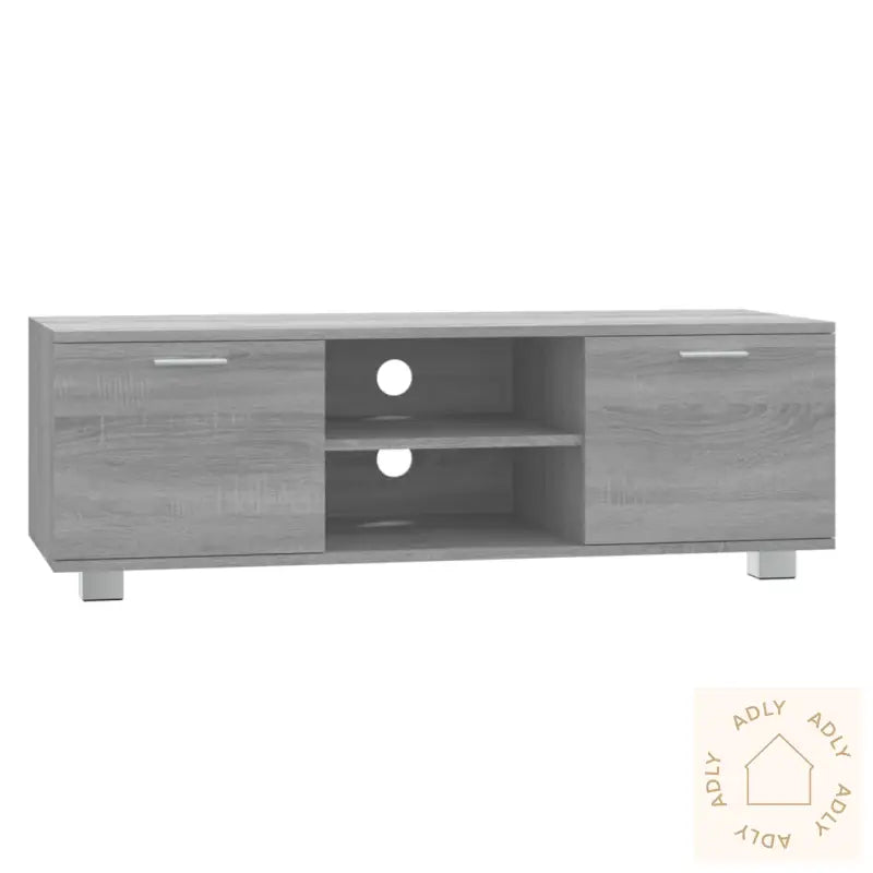 Tv-Benk Grå Sonoma 120X40,5X35 Cm Konstruert Tre