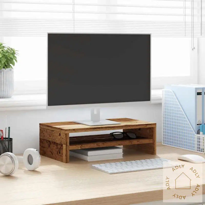 Skjermstativ Gammelt Tre 42X24X13 Cm Konstruert Tre