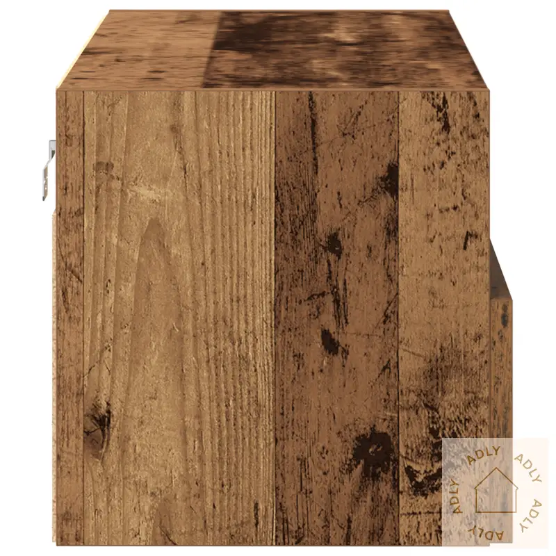 Tv Veggskap 2 Stk Gamle Tre 100X30X30 Cm Konstruert Tre