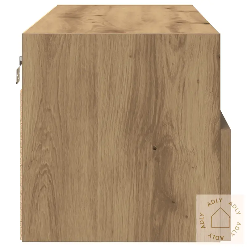 Tv Veggskap 2 Stk Artisan Eik 100X30X30 Cm Konstruert Tre