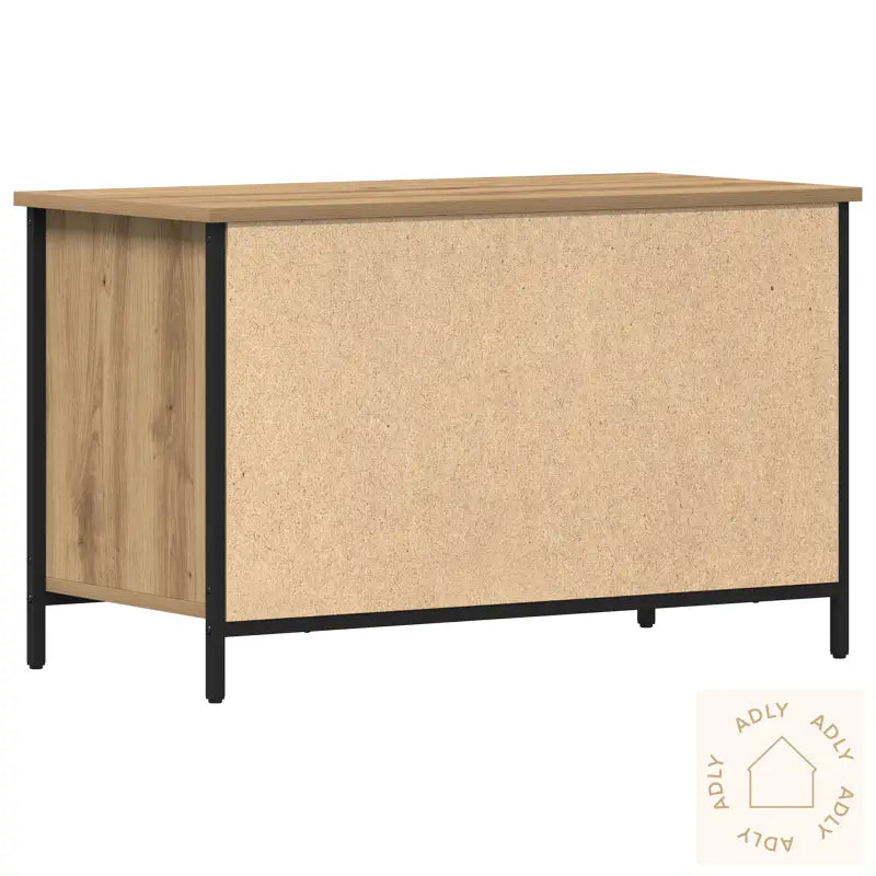 Tv-Hylle Artisan Eik 80X40X50 Cm Konstruert Tre Og Stål