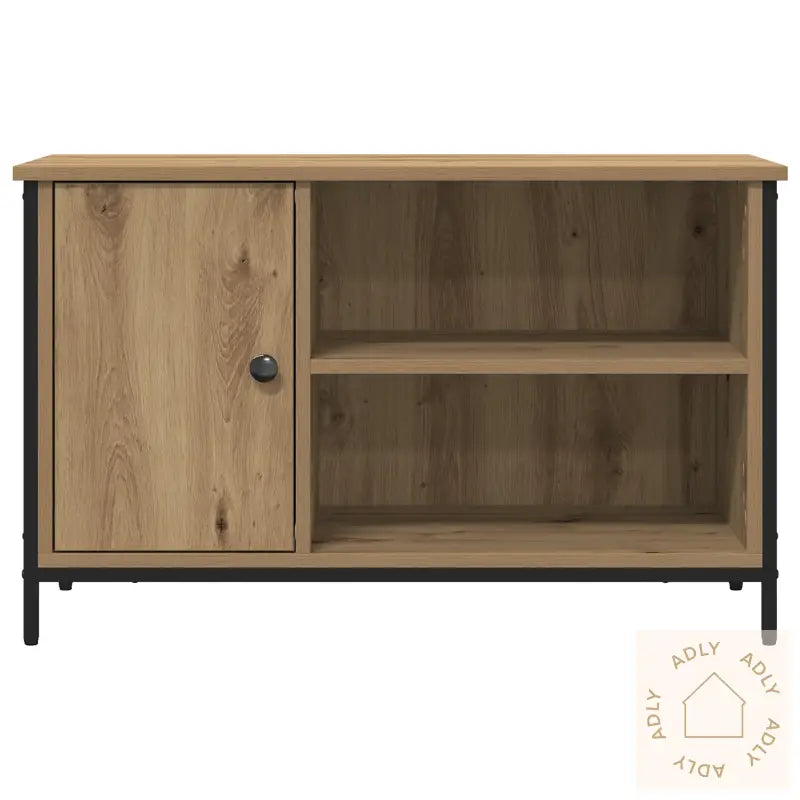 Tv-Hylle Artisan Eik 80X40X50 Cm Konstruert Tre Og Stål
