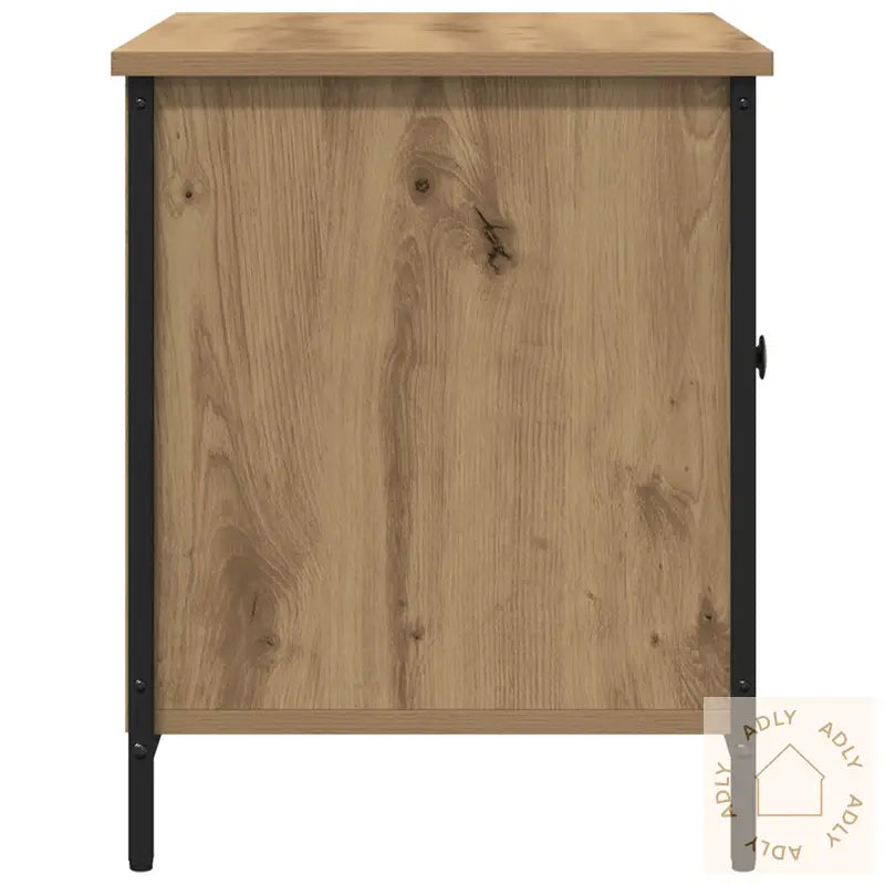 Tv-Hylle Artisan Eik 80X40X50 Cm Konstruert Tre Og Stål