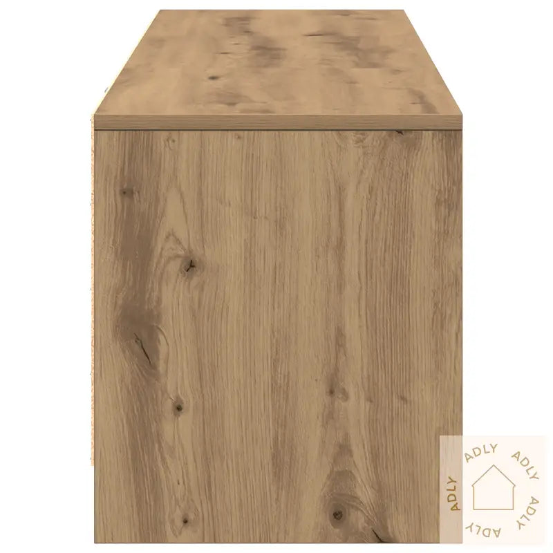 Tv-Skap Med Led Eik 140X34X40 Cm Konstruert Tre