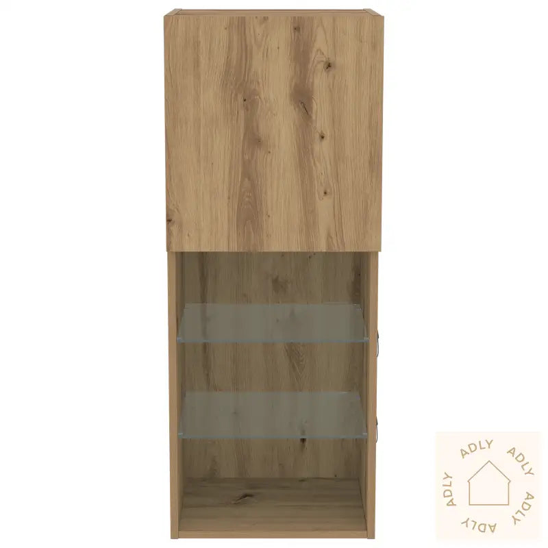 Tv-Benk Med Led-Lamper I Håndverks-Eik 40,5X30X102 Cm