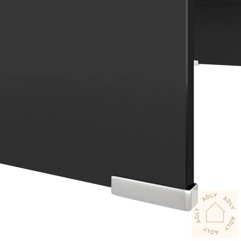 Tv-Benk Glass Svart 70X30X13 Cm