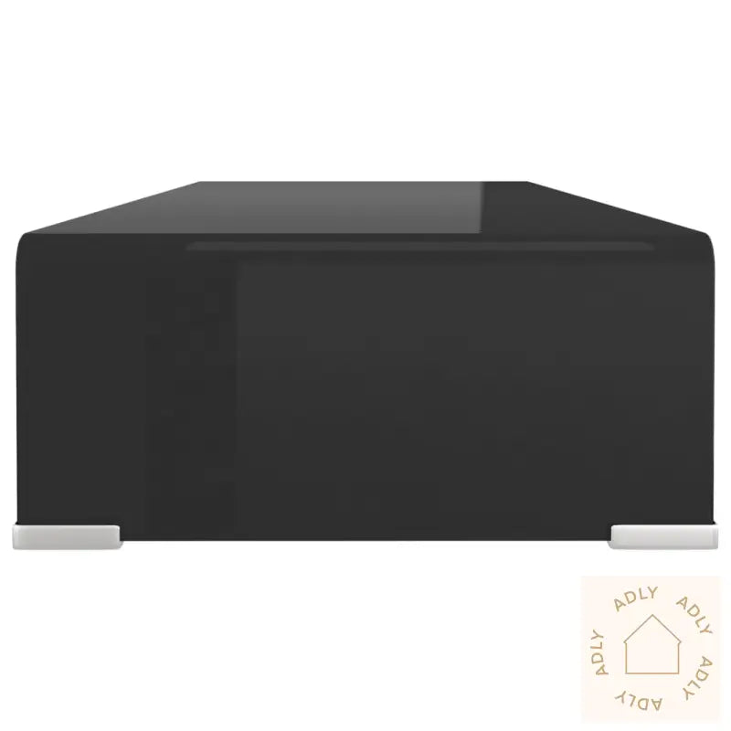 Tv-Benk Glass Svart 70X30X13 Cm
