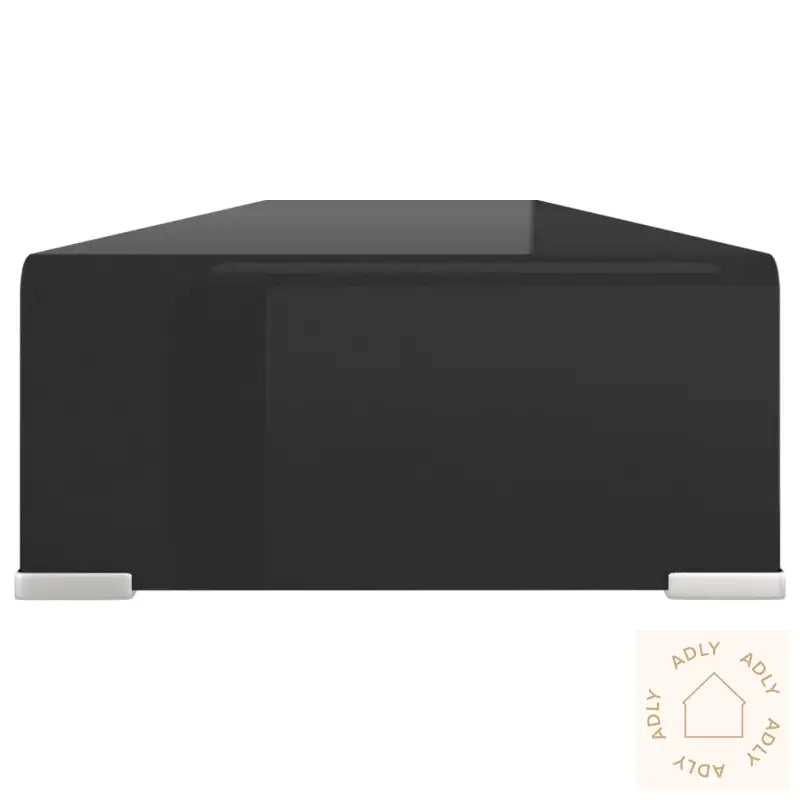 Tv-Benk Glass Svart 110X30X13 Cm