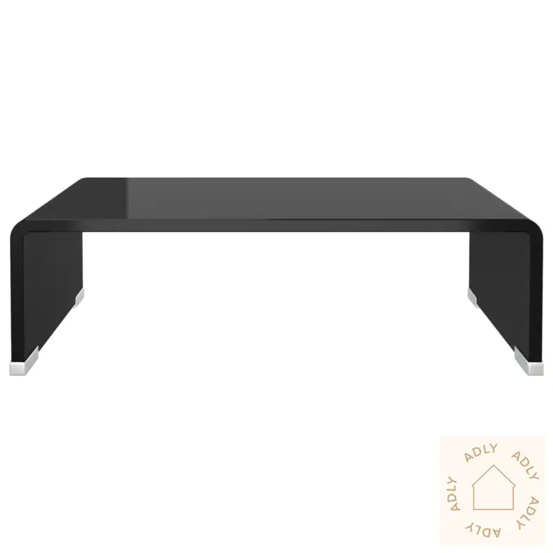 Tv-Benk Glass Svart 40X25X11 Cm