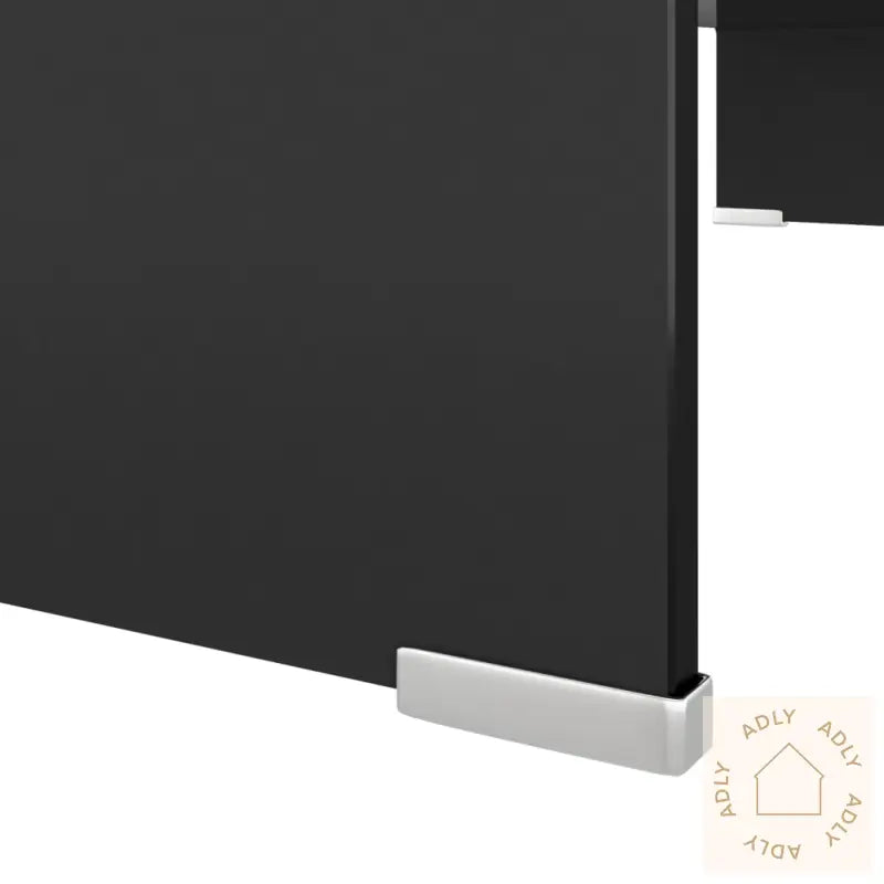 Tv-Benk Glass Svart 80X30X13 Cm