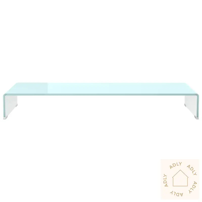 Tv-Benk Glass Grønn 100X30X13 Cm