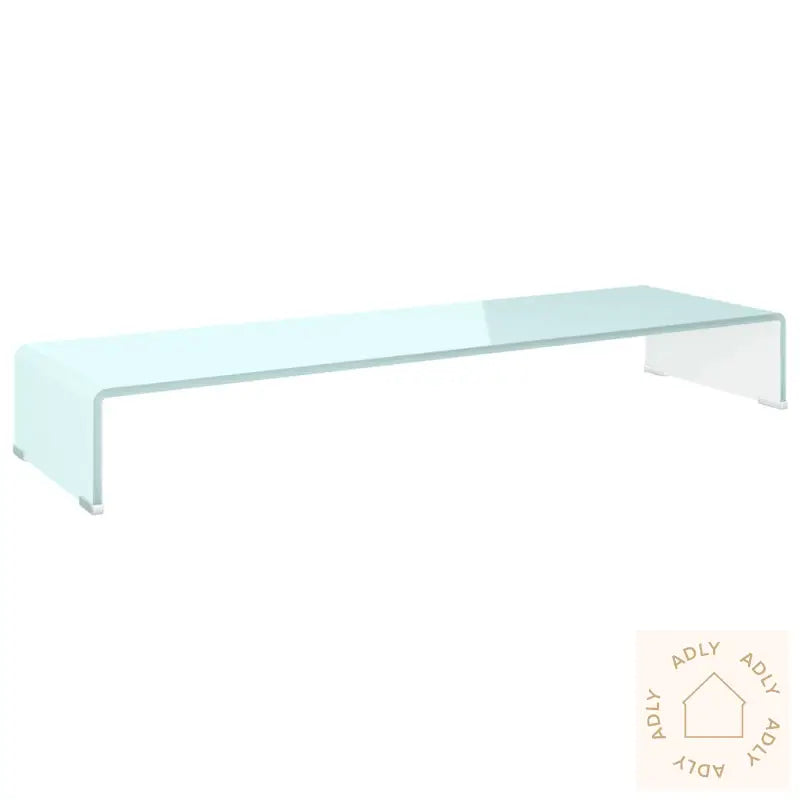 Tv-Benk Glass Grønn 100X30X13 Cm