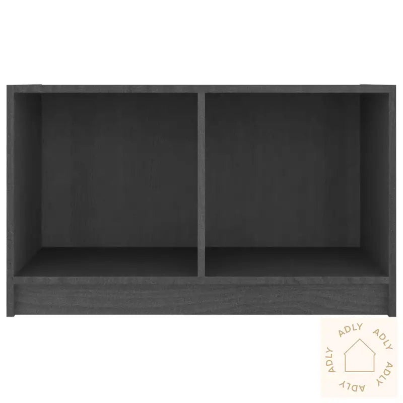 Tv-Benk Grå 70X33X42 Cm Heltre Furu