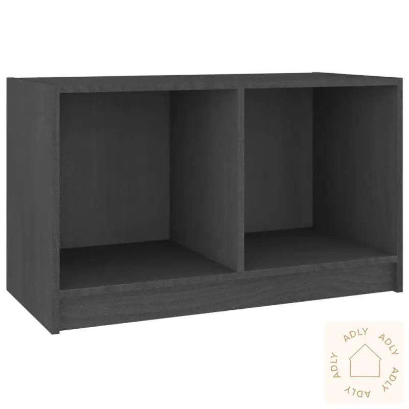 Tv-Benk Grå 70X33X42 Cm Heltre Furu