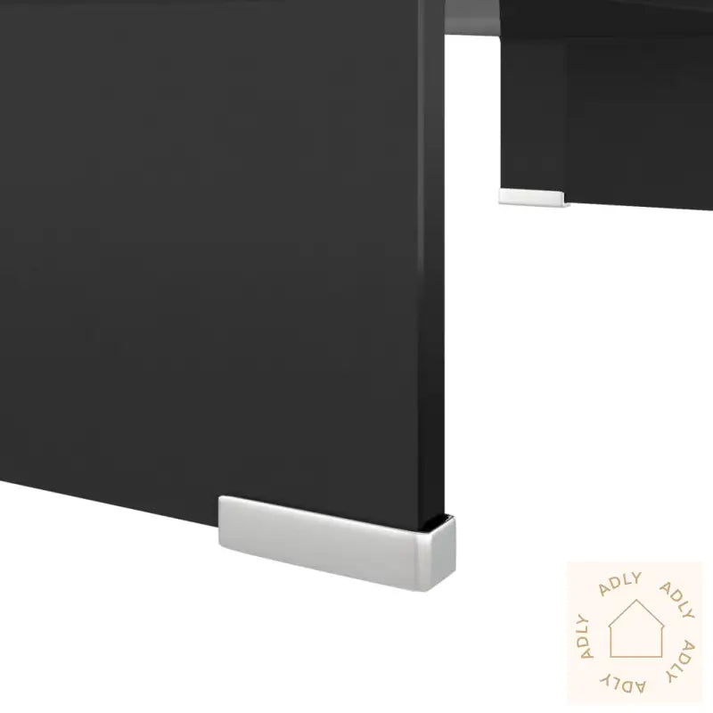 Tv-Benk Glass Svart 60X25X11 Cm