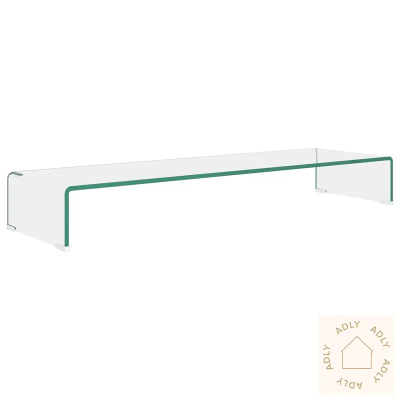 Tv-Benk Glass Klar 100X30X13 Cm