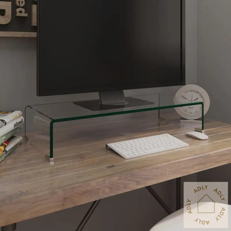 Tv-Benk Glass Klar 70X30X13 Cm