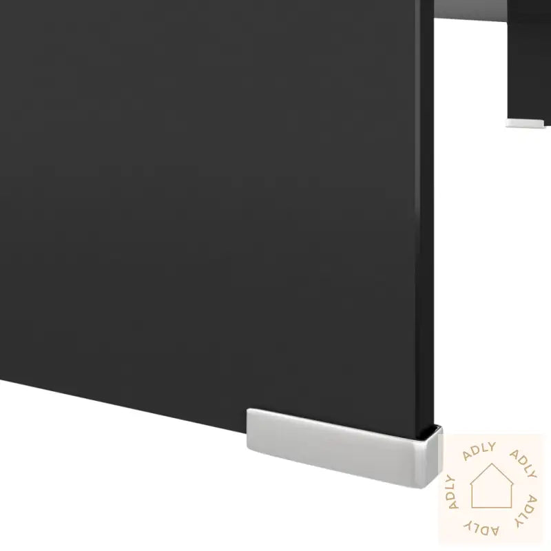 Tv-Benk Glass Svart 100X30X13 Cm