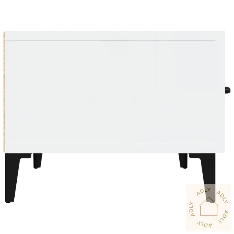 Tv-Benk Høyglans Hvit 150X34,5X30 Cm Konstruert Tre