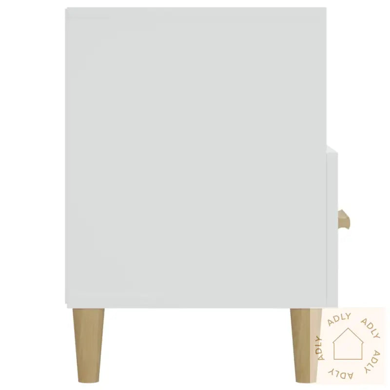 Tv-Benk Hvit 102X36X50 Cm Konstruert Tre