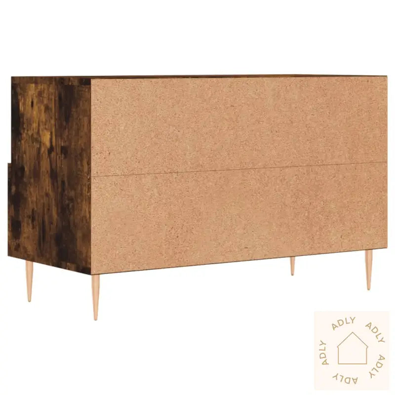 Tv-Benk Røkt Eik 80X36X50 Cm Konstruert Tre