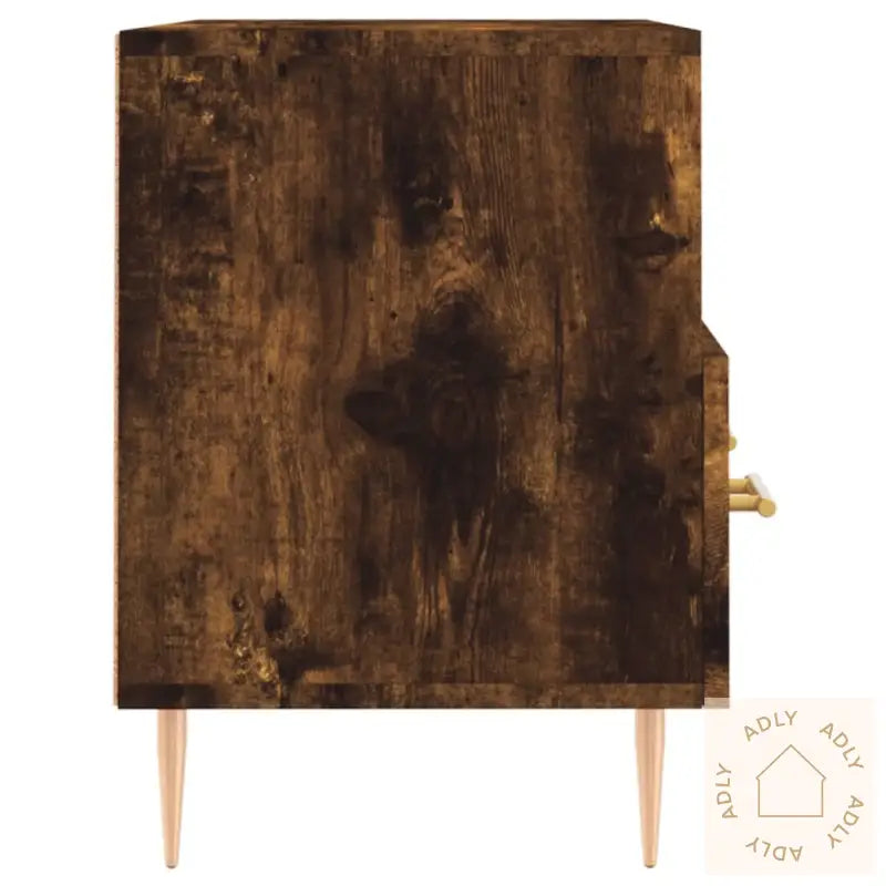 Tv-Benk Røkt Eik 80X36X50 Cm Konstruert Tre
