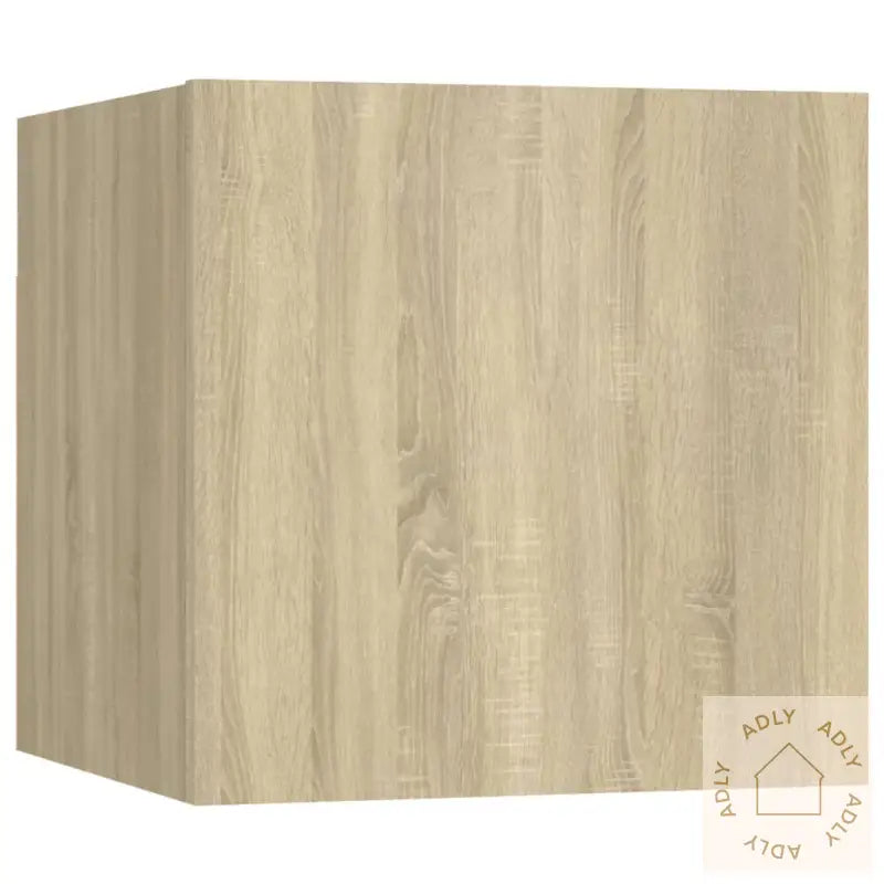 Tv-Benksett 10 Stk Sonoma Eik Konstruert Tre