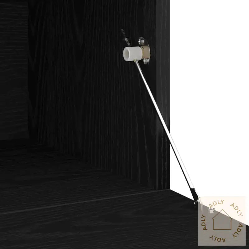 Tv-Møbler 3 Stk Med Led-Lamper I Svart Eik Og Konstruert Tre