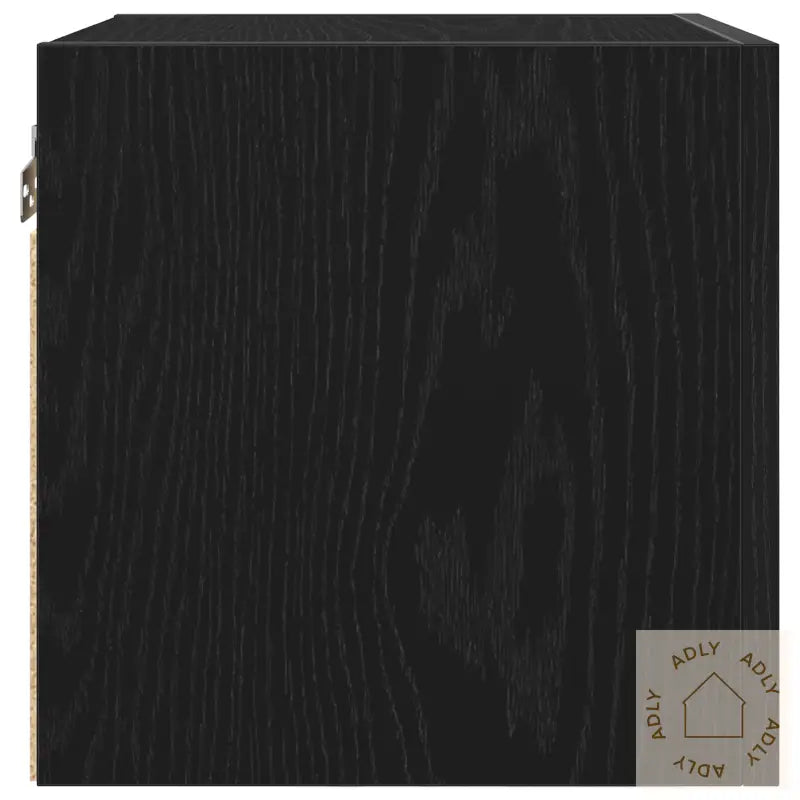 Veggmontert Tv-Skap, Svart Eik, 30,5X30X30 Cm