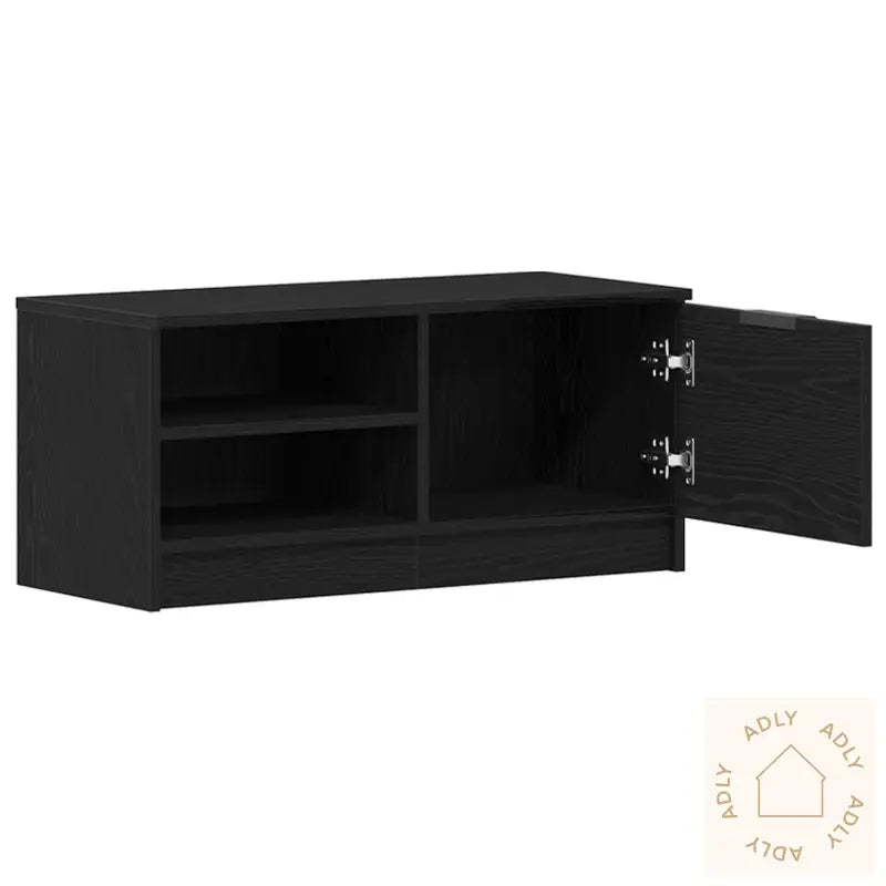 Tv-Skap Svart Eik 80X35X36,5 Cm Ingeniørtre