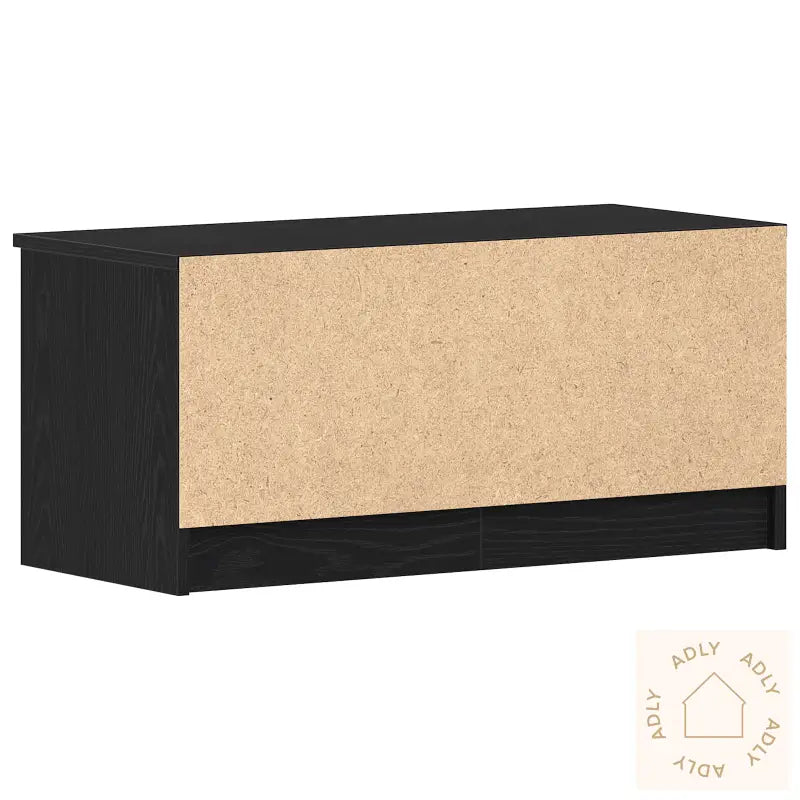 Tv-Benk 2 Stk Svart Eik 80X35X36,5 Cm Konstruert Tre