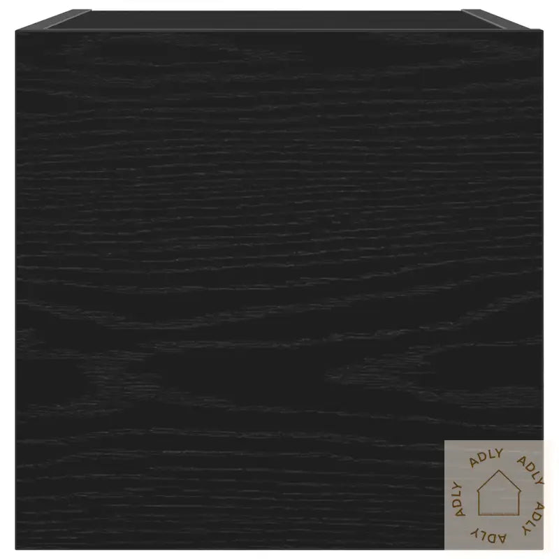Veggmontert Tv-Skap, Svart Eik, 30,5X30X30 Cm