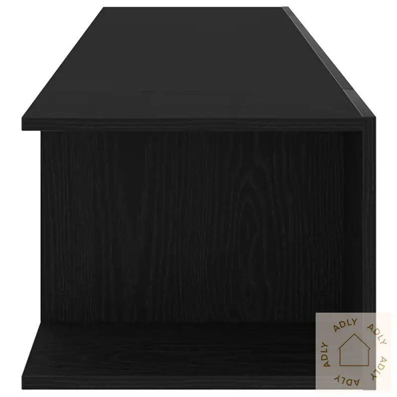 Tv-Skap Med Led-Lys I Svart Eik, 135X39X30 Cm, Lagd Av Konstruert Tre