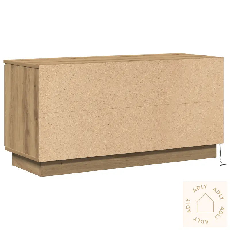 Tv-Skap Håndlaget Eik 100X38X49 Cm Konstruert Tre