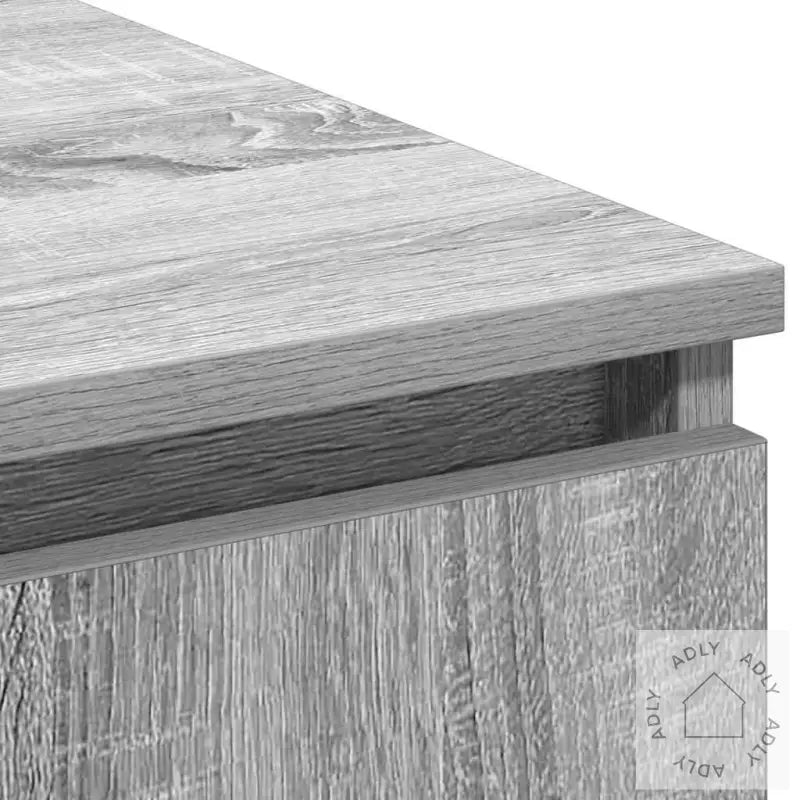 Tv-Skap Med Led Grå Sonoma 180X38X49 Cm Konstruert Tre