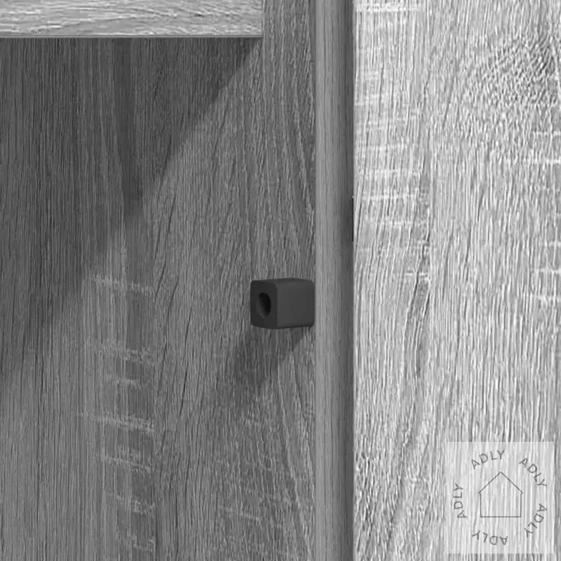 Tv-Skap Med Led Grå Sonoma 180X38X49 Cm Konstruert Tre