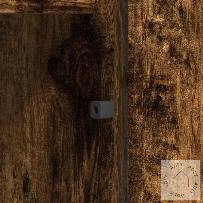 Tv-Skap Med Led Røkt Eik 180X38X49 Cm Konstruert Tre