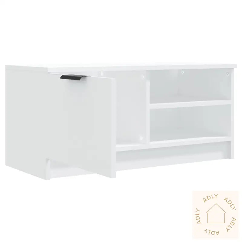 Tv-Benker 2 Stk Hvit 80X35X36,5 Cm Konstruert Tre