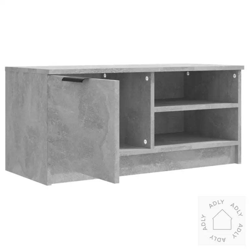 Tv-Benker 2 Stk Betonggrå 80X35X36,5 Cm Konstruert Tre