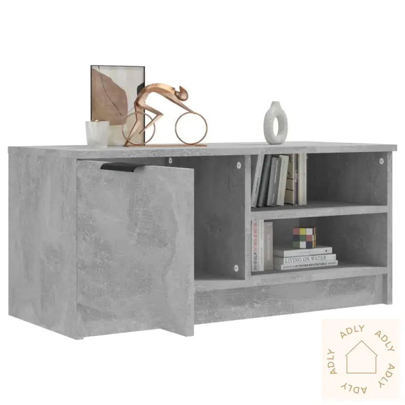 Tv-Benk Betonggrå 80X35X36,5 Cm Konstruert Tre