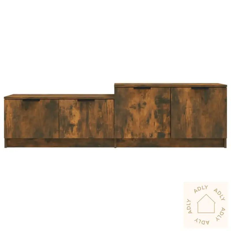 Tv-Benk Røkt Eik 158,5X36X45 Cm Konstruert Tre