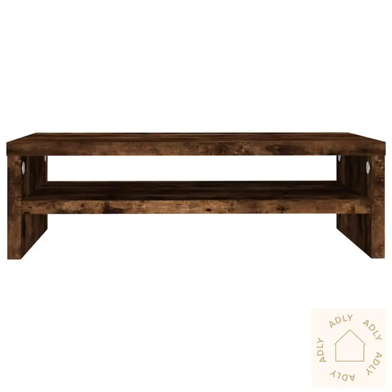 Skjermstativ Røkt Eik 42X24X13 Cm Konstruert Tre
