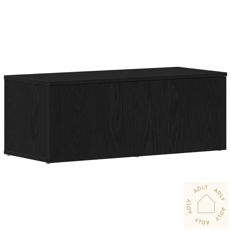 Tv-Benk I Svart Eik, 80X34X30 Cm, Laget Av Konstruert Tre