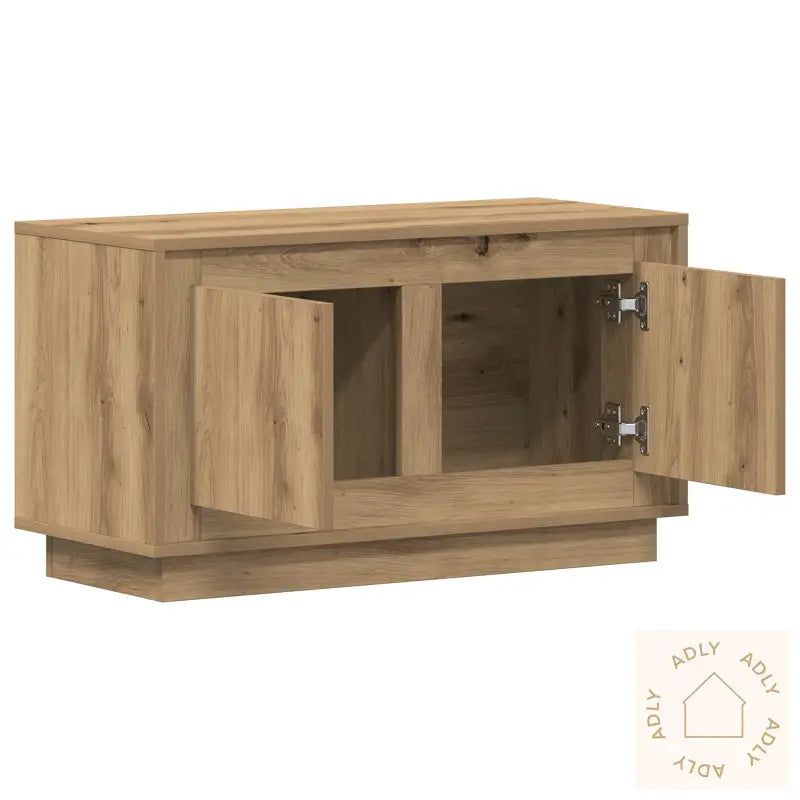 Tv-Skap I Artisan Eik 80X35X45 Cm Konstruert Tre