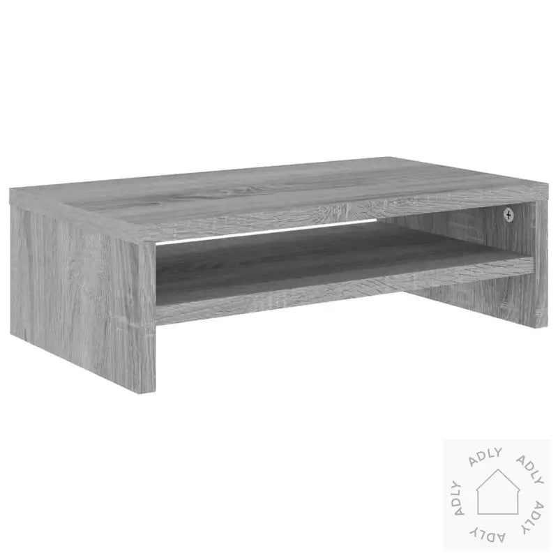 Skjermstativ Grå Sonoma 42X24X13 Cm Konstruert Tre